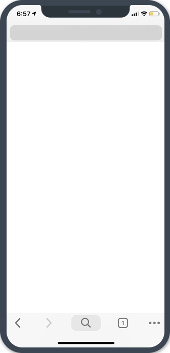 Website Screenshot on Mobile